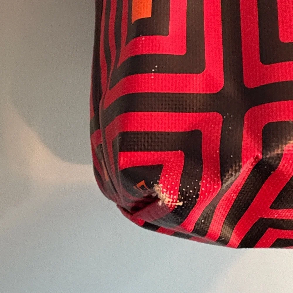 Jonathan Adler Red & Black Canvas Tote